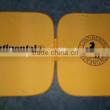 Car front square sunshade/front windscreen nylon silver sunshade/printing logo for promotion gift