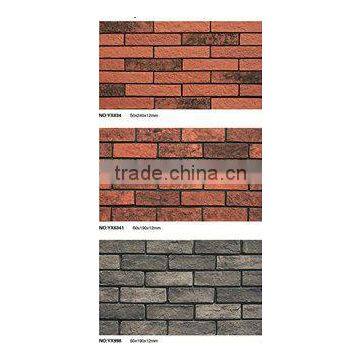 stone wall facade tiles, wall tile,red and grey split tile,clinker facade tiles,facade curtain wall system,outdoor wall tile