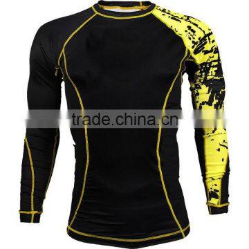 New bestwear men's Rash guard printed fabric