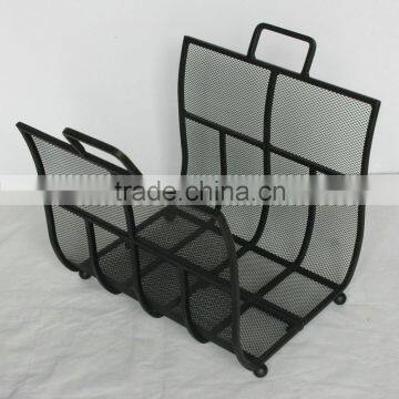 Steel Log Holder, With Black Mesh photo-2