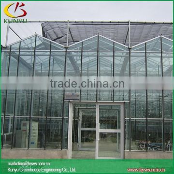 Sawtooth type greenhouse equipment large greenhouse glass greenhouse