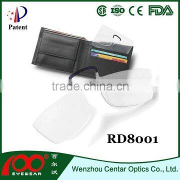 Patent/Mini/Card/SOS Reading Glasses;Pocket/Emergency Reader;Wallet reading glasses;Meet CE,FDA, ISO9001:2008 and Social Audit
