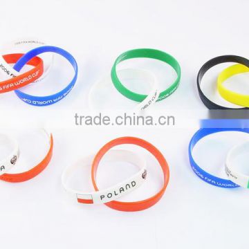 Double / Tri Custom-made Silicone Rubber Wrist Bands