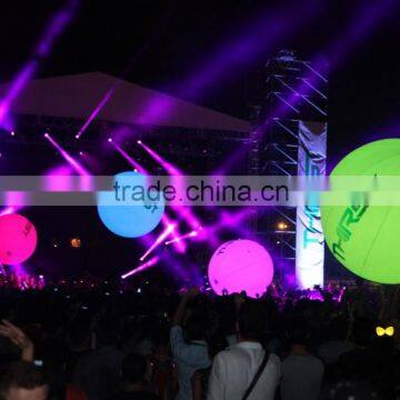 giant colored light balloon for indoor, inflatable floating party balloon