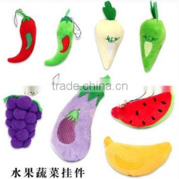 Plush phone pendant fruits and vegetables