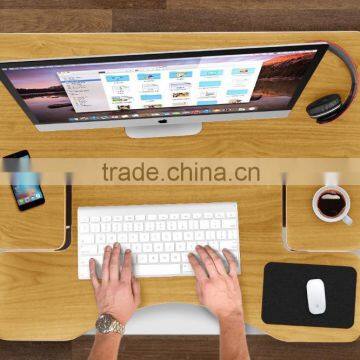 Height Adjust Monitor Stand, Preassembled Height Adjustable Sit / Stand Elevating Desktop