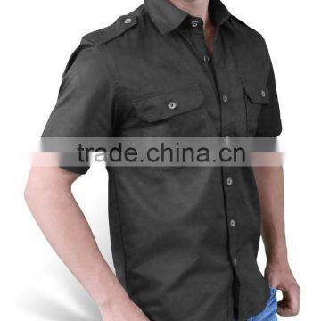 GOTHIC 2015 SHIRT SURPLUS BLACK COTTON MEN'S STEAMPUNK GOTH photo-3