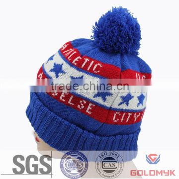 Custom Cheap Wholesale Beanie Hats With Top Ball