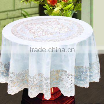 LACE PVC TABLECLOTH - ZT-809 RD182CM photo-2