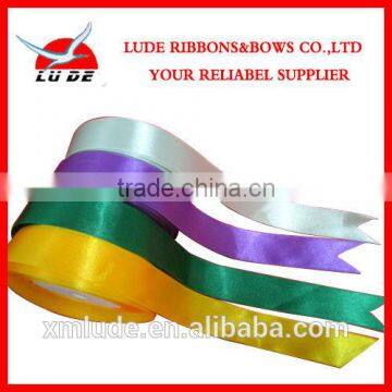 wholesale colorful 2 inch double face satin ribbon for garment