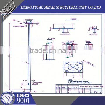 High quality galvanized lamp pole making machine