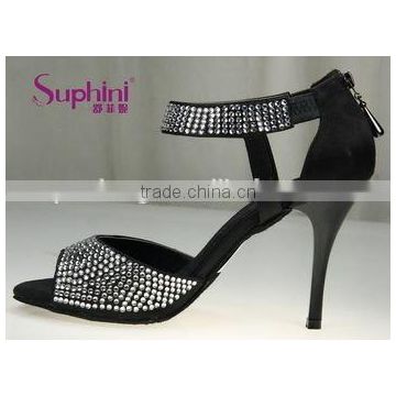 popular Rhinestone/Crystal 10cm heel tango latin dance Shoes by Suphini