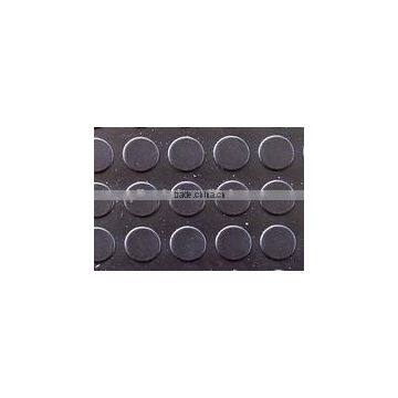 Black Round Stud Rubber Mat