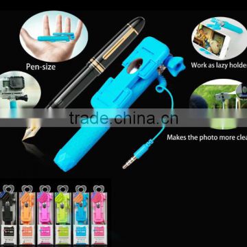 Mini Extendable Folding Wired Shutter / Monopod Stick for Phone / Folding Handheld Shutter