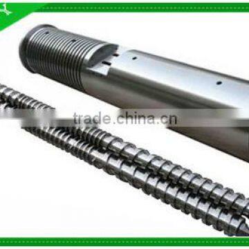 TWIN SCREW BARREL FOR EXTRUDER