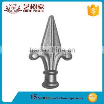 Decorative Powder Coated Wrought Iron Gate Ornaments Fence Spears/Temporary Picket Fence