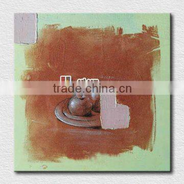 Simple oil painting still life fruit oil painting on bedroom wall