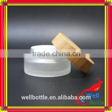 Glass Jar Wooden Lid With Round Glass Jars and Lids Wellbottle Wholesale