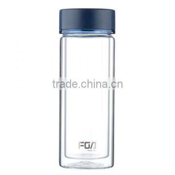 Hot Sale Double Wall Insulated Tea Glass Bottle Three Color Tea Cup Water Bottle photo-6