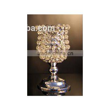 Silver Crystal Candelabra For Wedding, Candle Holder For Wedding Centerpiece