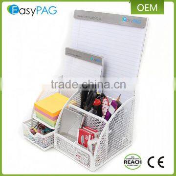 EasyPag 5 compartments and 1slide drawer mesh office school desk supplies organizer