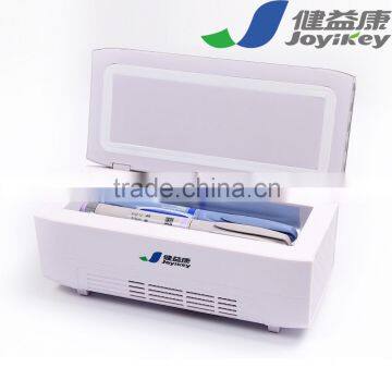 portable battery powered mini fridge for medicines, AC/DC/Li-battery 4000+12000mAh continual working 24 hours