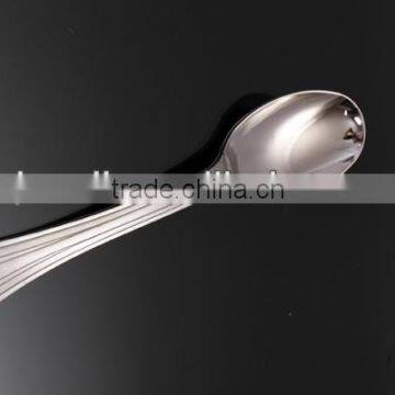 Disposable plastic silver spoon in wholesale