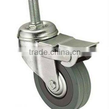 Industrial Gray PVC Stem Brake Caster photo-4