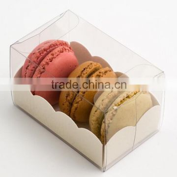 customized clear plastic macaron box