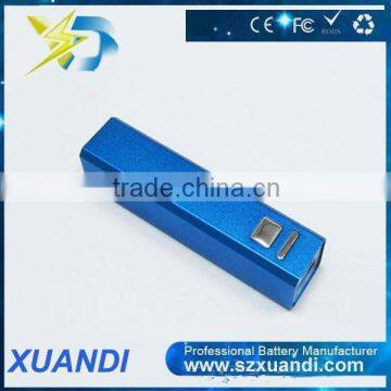 wholesale small defty design cuboid shape 2600mAh real capacity cellphone power bank