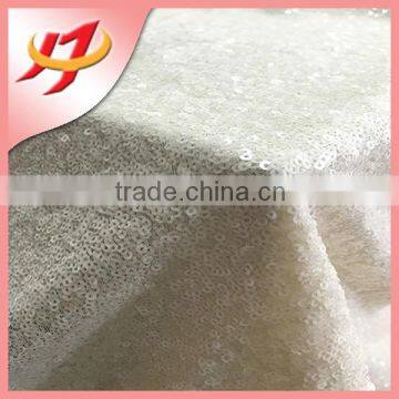New design Scrub sequin embroidery textile material fabric for tablecloth wedding decoration