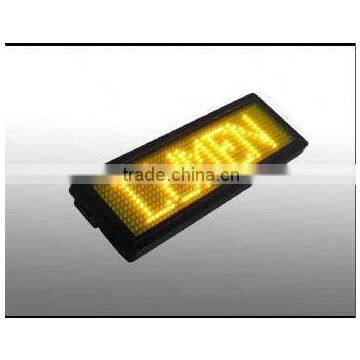 Sinoela Halloween LED Flashing Name Badge Custom Mini Badges Tin Star Light-up Badges Scrolling Led Name Badge