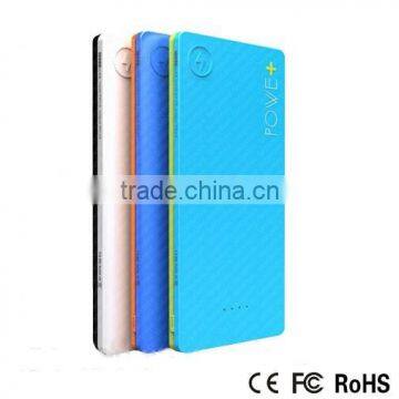 ultrathin polymer lithium battery mobile power bank with large capacity 10000mah