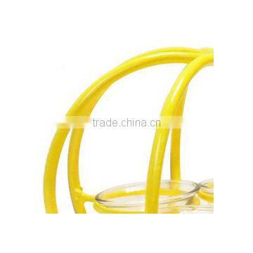 Yellow Iron Wire Pumpkin Candle Holder,metal Candle Lantern photo-4