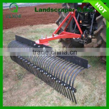 Farm machinery tractor land leveler rake