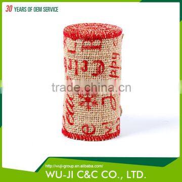 High quality natural jute ribbon burlap ribbon roll