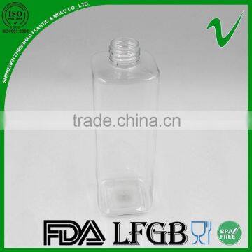 Pump Empty Clear Square 300ml PET Liquid Soap Bottle photo-2