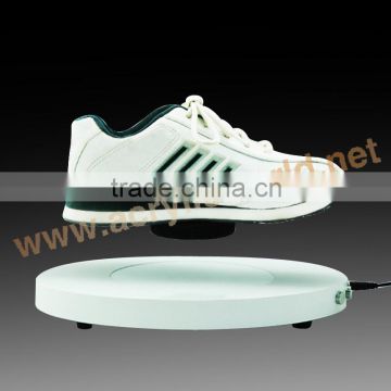 acrylic shoe magnetic levitation pop display/acrylic magnetic levitation rotating pop display/ magnetic levitation display stand