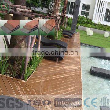 decorative wpc composite outdoor decking floor