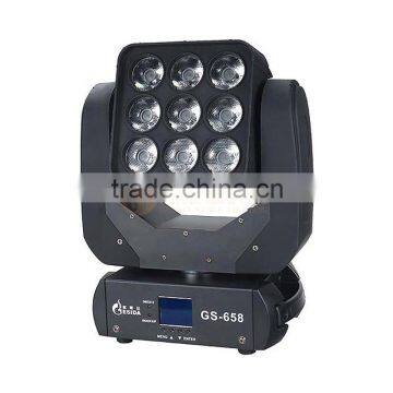 9pcs LED Professional Dj LED Stage Wash Light