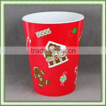 Christmassy Melamine Garbage Can