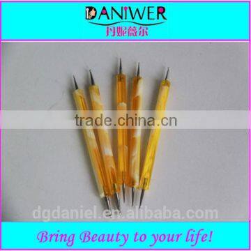 Nail brush yellow handle