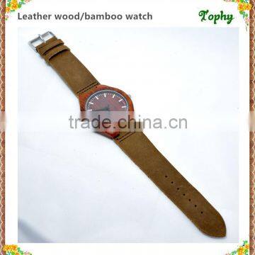 Original design high-end custom-made natural color vogue couple wooden hand watch