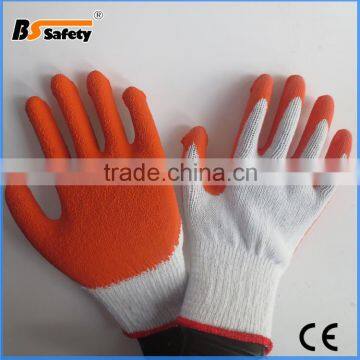 BSSAFETY Cheapest wrinkly latex garden gloves work latex glove