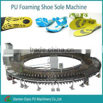 Men sports shoe sole pu foam injection machine