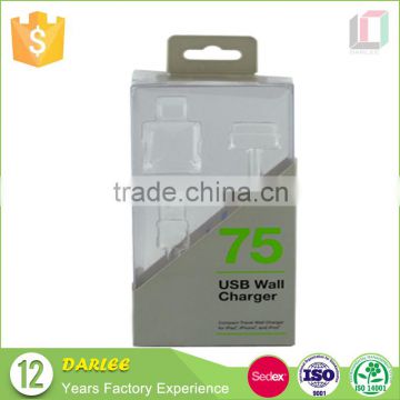 packaging box for usb wall charger with hang