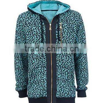 Custom full zipper sublimation printing sportswear hoodies