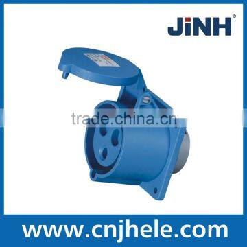 LEE/IEC International Standard Plug Blue Red Color Wall Socket 3 Pins 16A 32A IP 67 Industrial Power Plug photo-3