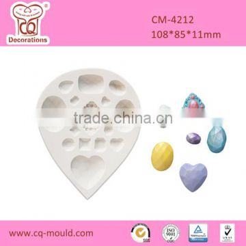 PoDrops Of Water Shaped Diamond Jewelry Clothing Cake Decoration Silicone mould