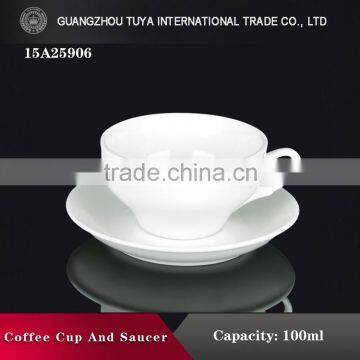 2016 wholesale ceramic pottery and porcelain and ceramics cup, all white ceramic coffee cup tea cups